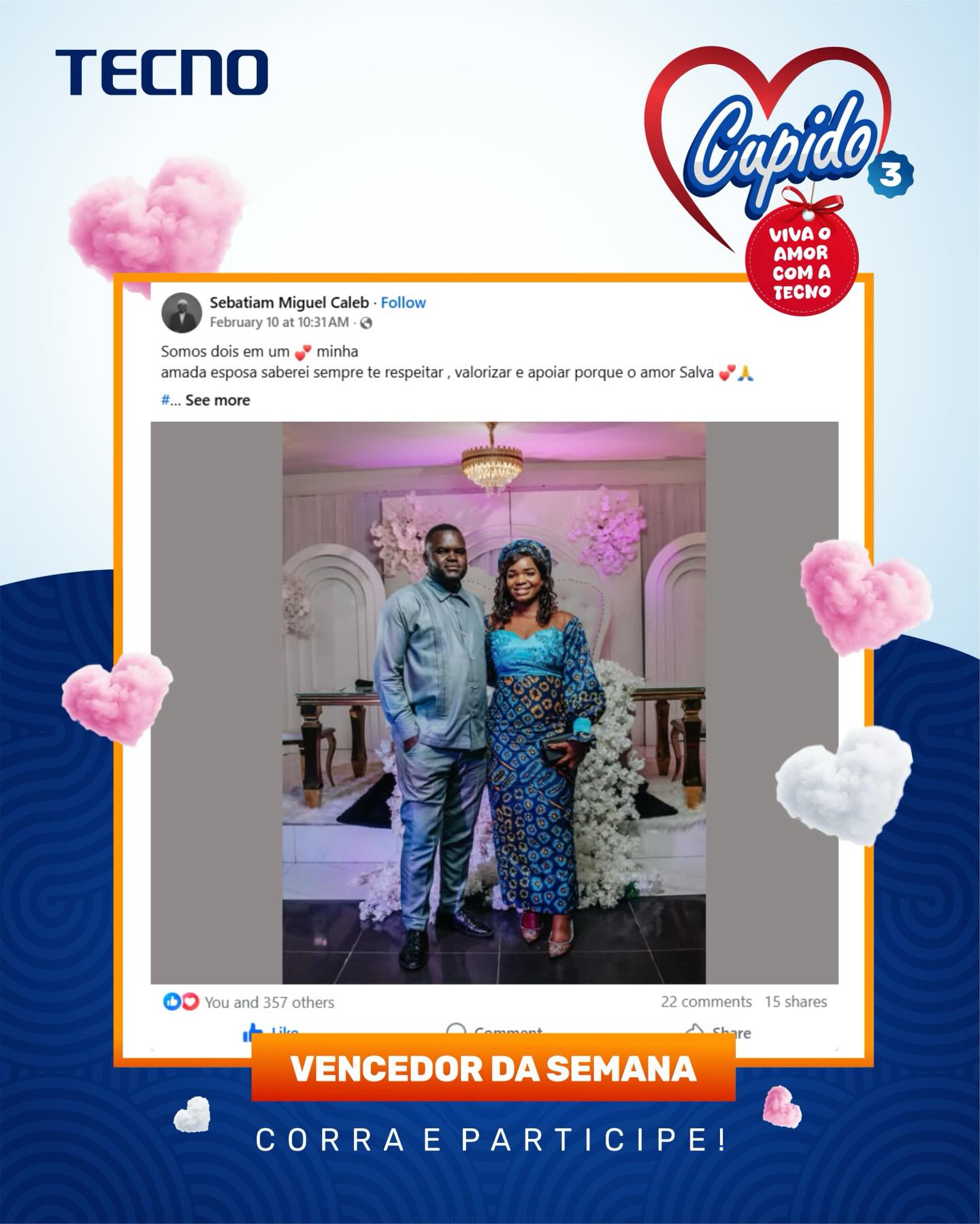 TECNO - O cupido acertou em cheio ! 💘🔥 Eles conquistaram o coração do ...