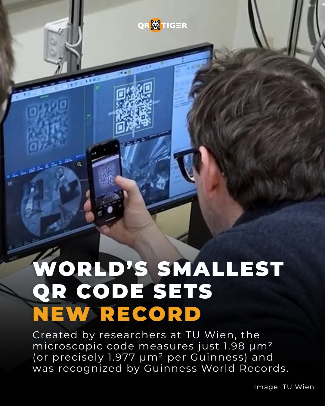QR TIGER - This QR code is smaller than most bacteria;... | Facebook