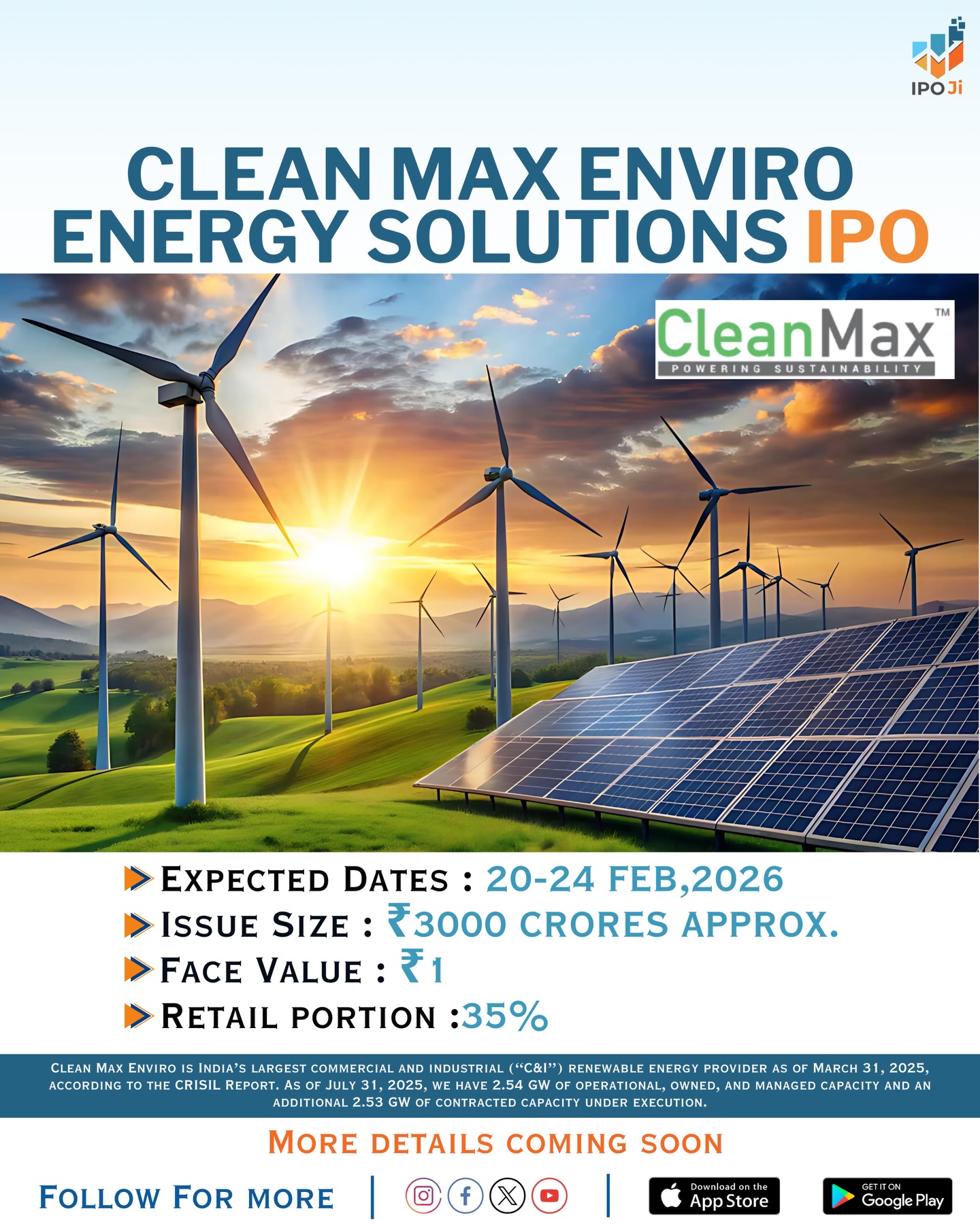 IPO - 🌍 Clean Max Enviro Energy Solutions Limited IPO ⚡🌱 📅 Expected IPO ...