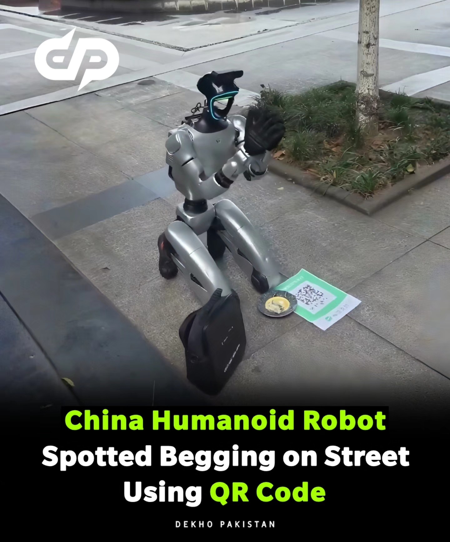 A video circulating on social media shows a humanoid robot in