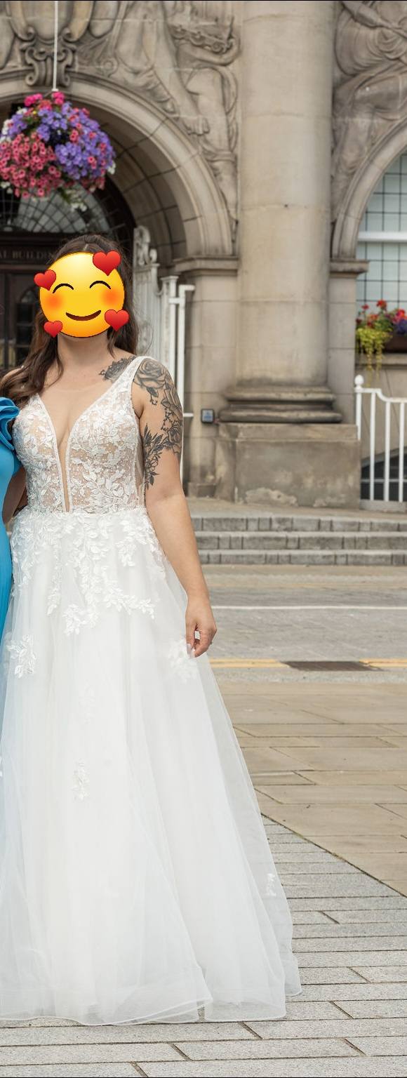 Ivory cashmere wedding dress for sale