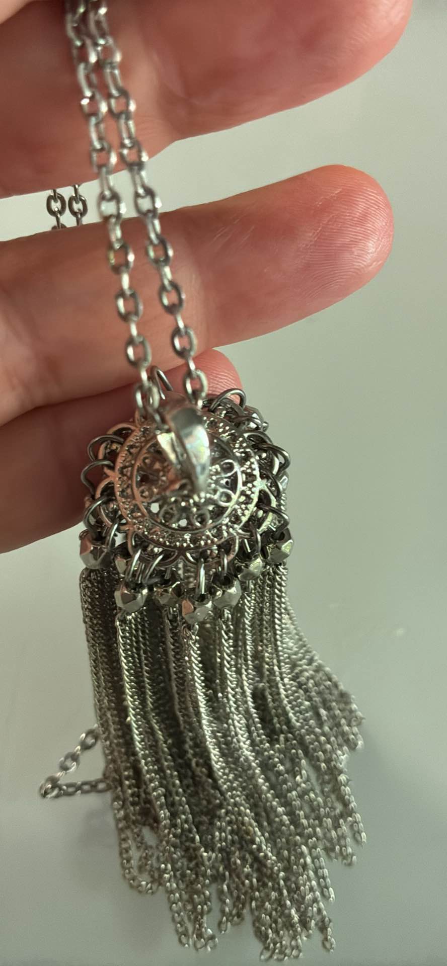 Vintage Silver Tassel Pendant Necklace - Necklaces | Facebook