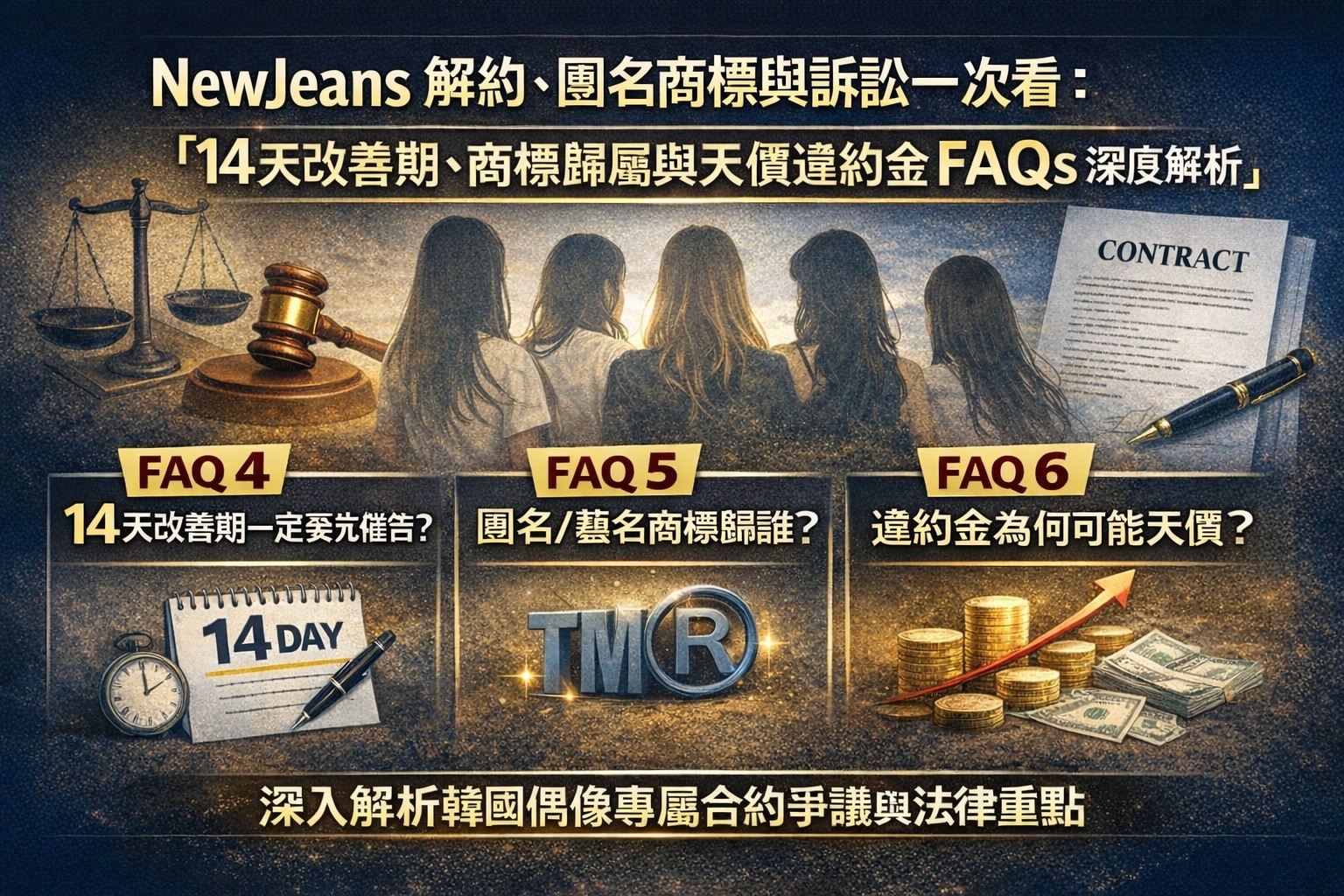 林發立 Fali. Lin - NewJeans 解約、團名商標與訴訟一次看：韓國偶像專屬合約 10 個法律 FAQ... | Facebook