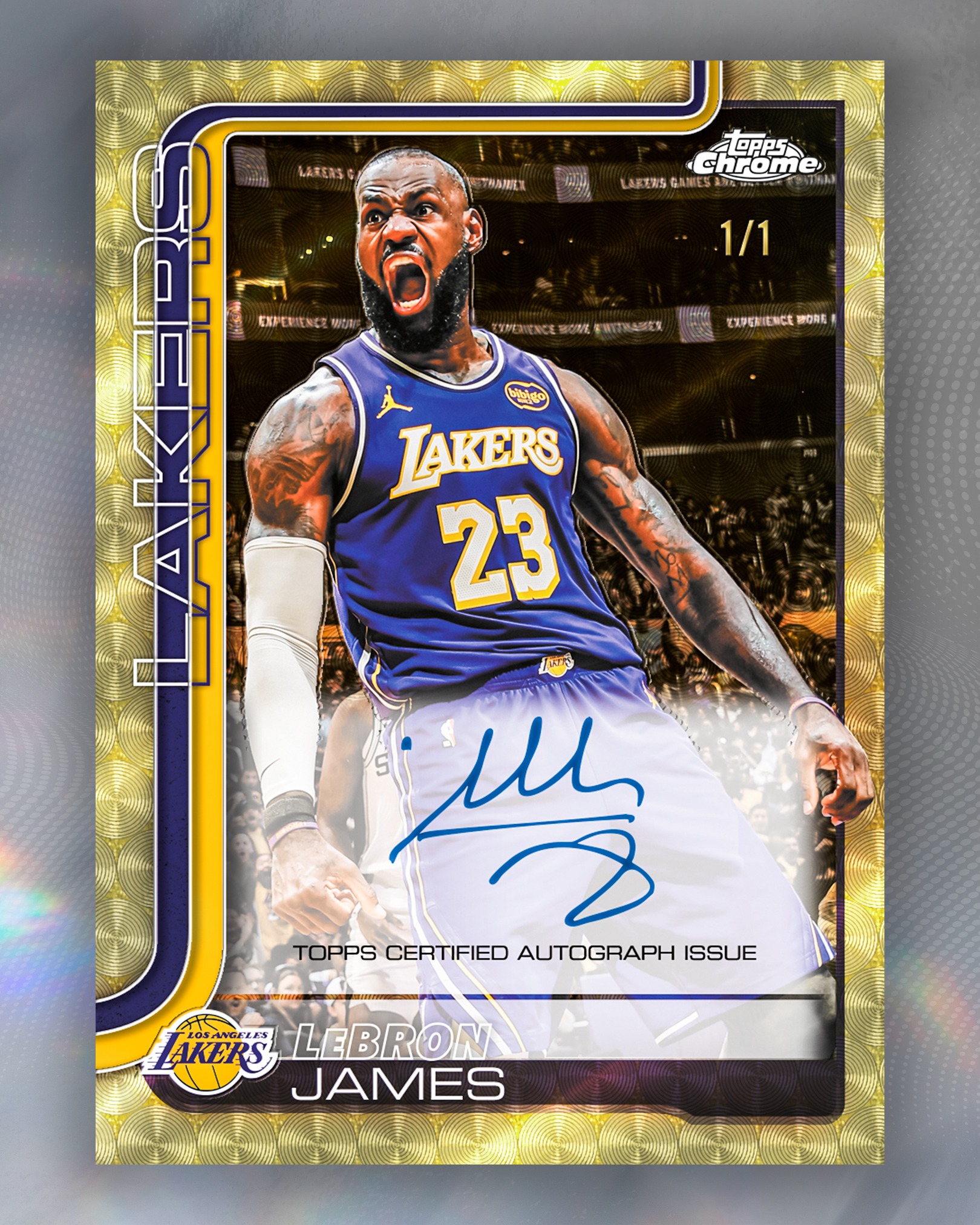 BREAKING: The 1-of-1 LeBron James Superfractor Autograph from