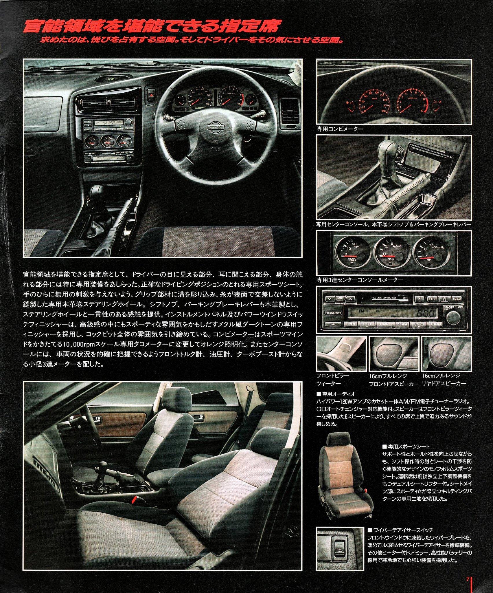 Autech 260RS Stagea. Translations added to pic captions.