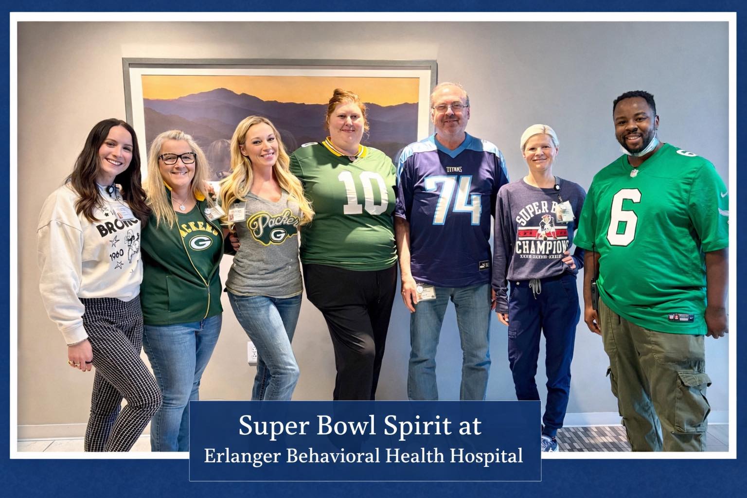 🏈 Super Bowl Spirit... - Erlanger Behavioral Health Hospital | Facebook