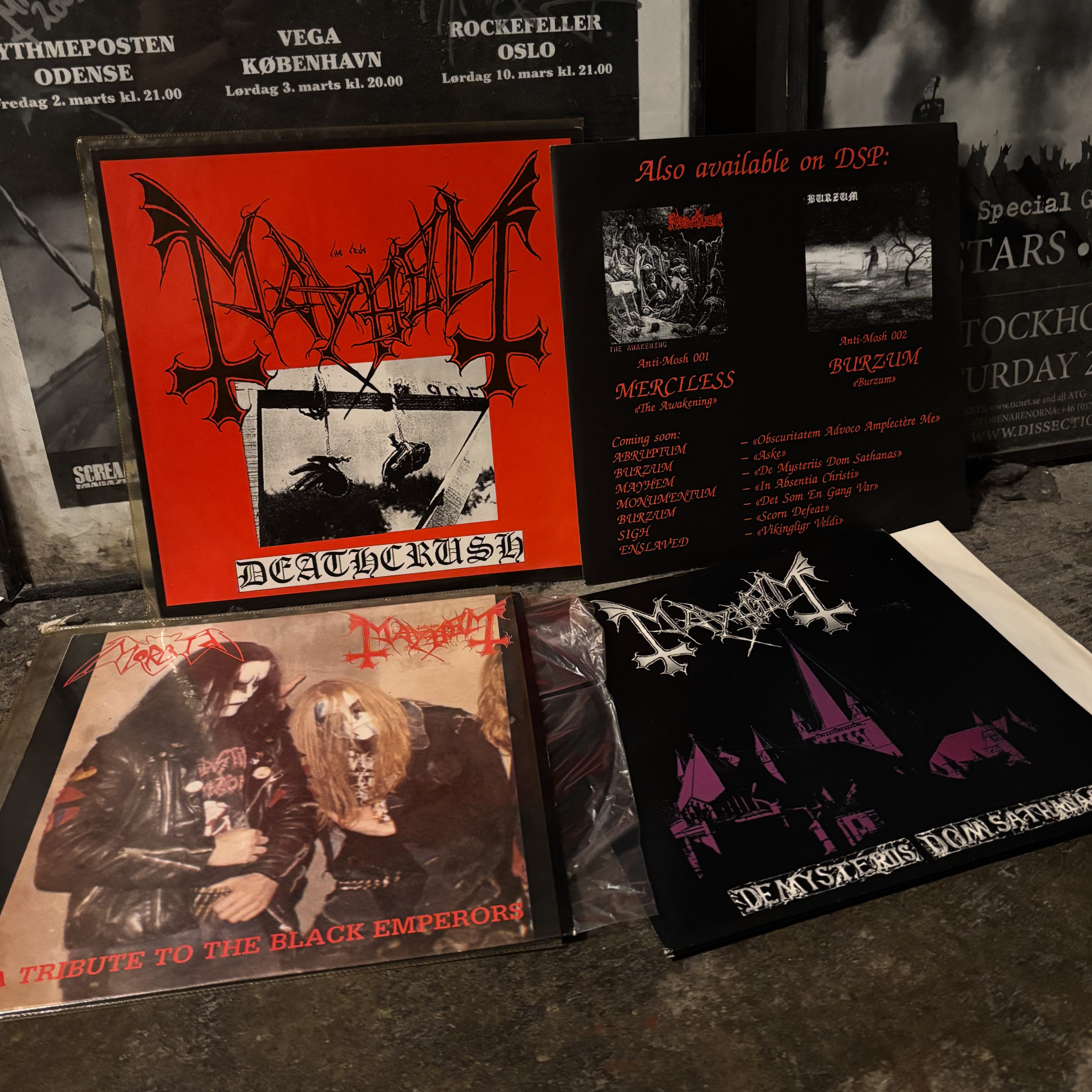 In stock!! Official merch Burzum LS/TS/ Hoodies/Beanie Mayhem LS