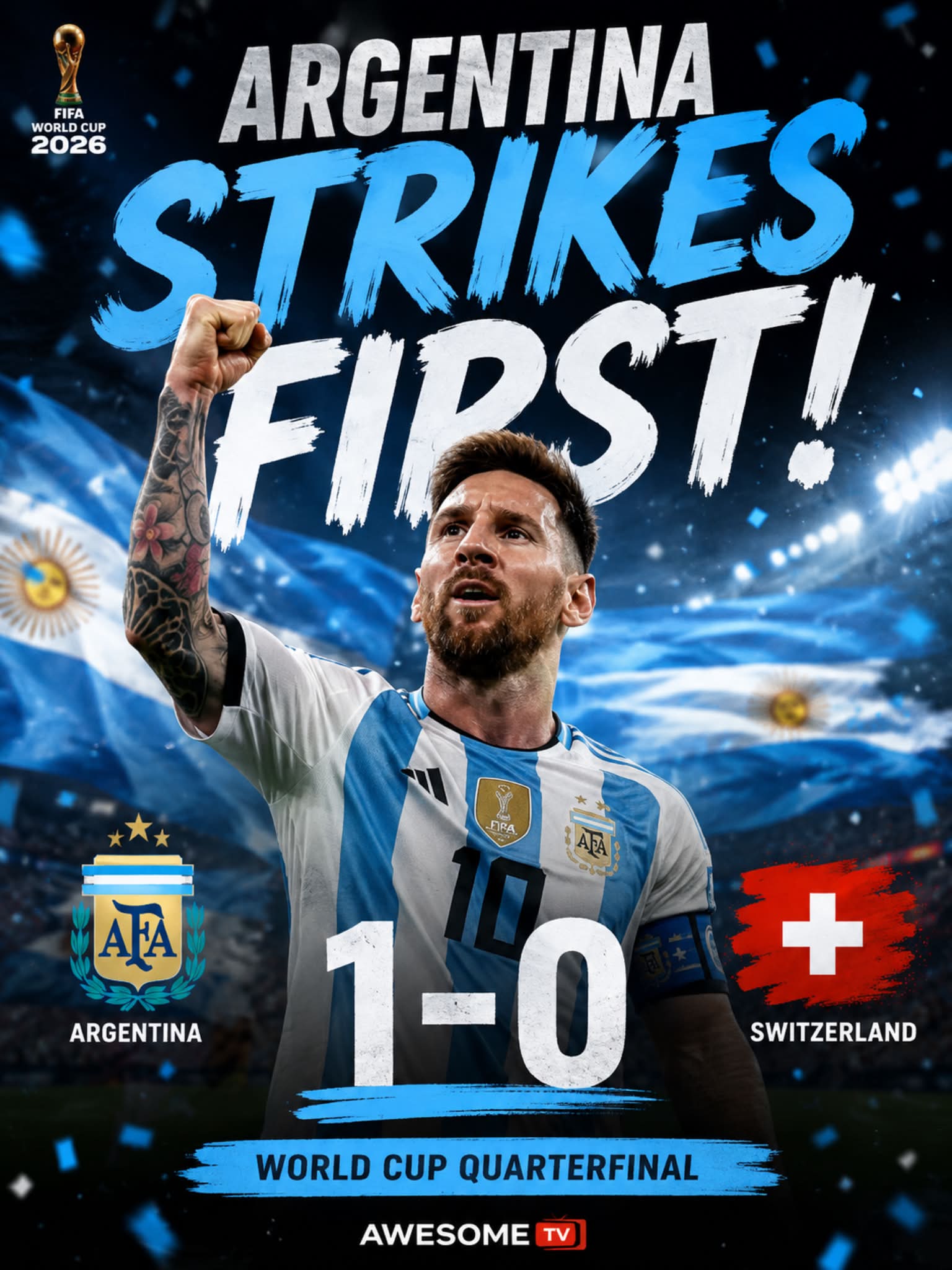 🇦🇷 ARGENTINA STRIKES FIRST! ⚽🔥 La Albiceleste has the early