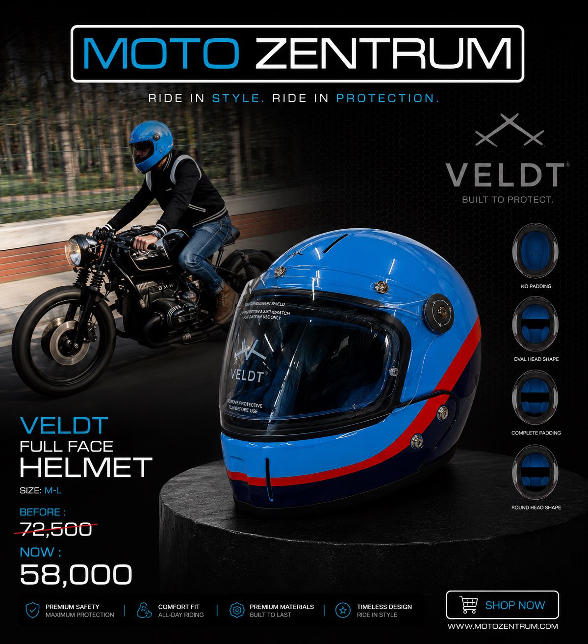 VELDT HELMETS NOW AVAILABLE AT SPECIAL PRICES! Ride with