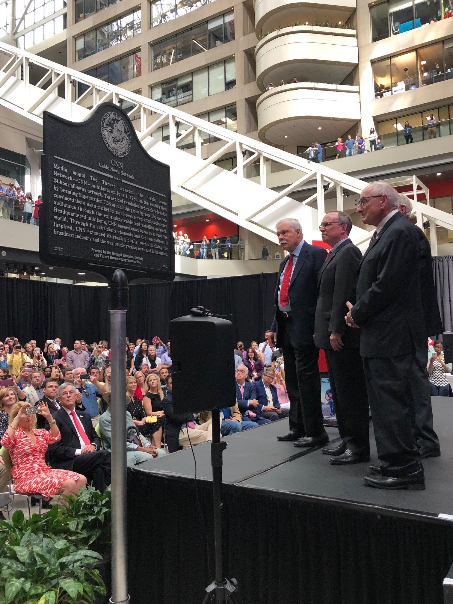 Ted Turner So Proud Of Cnn Center Receiving A Georgia Facebook