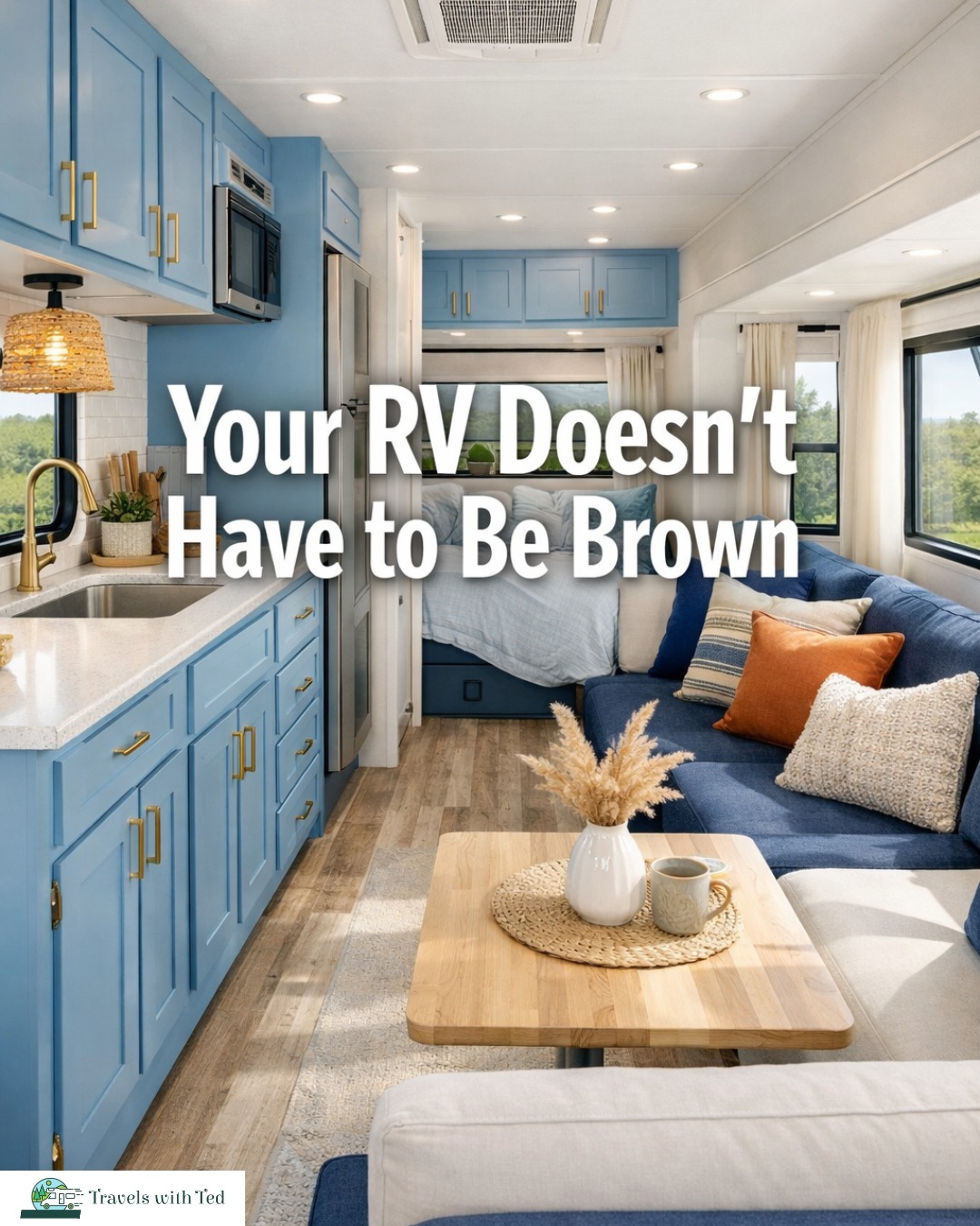 Travels - So many RVs start out dark, brown, and heavy 😬🚐 And while ...
