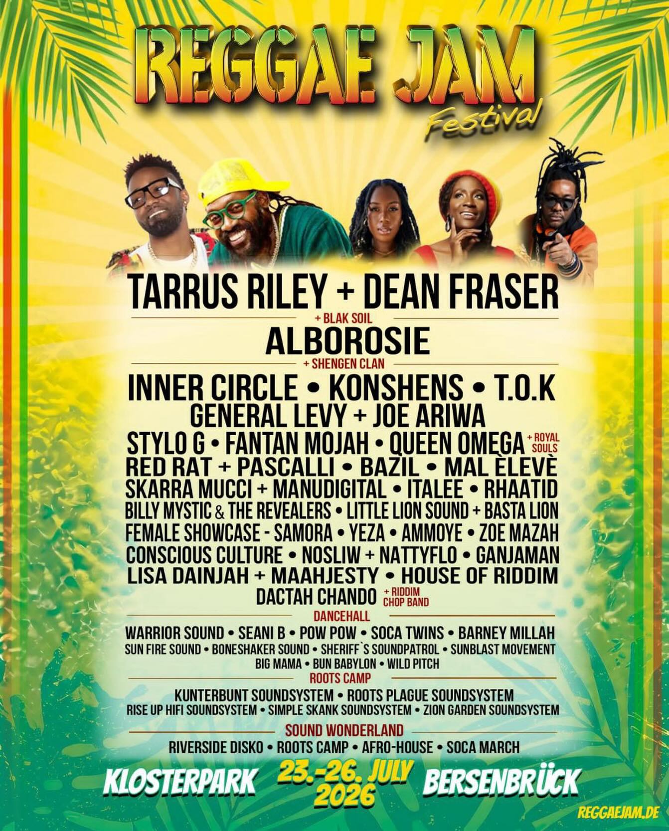 Plenty International shows this summer including reggae jam in 