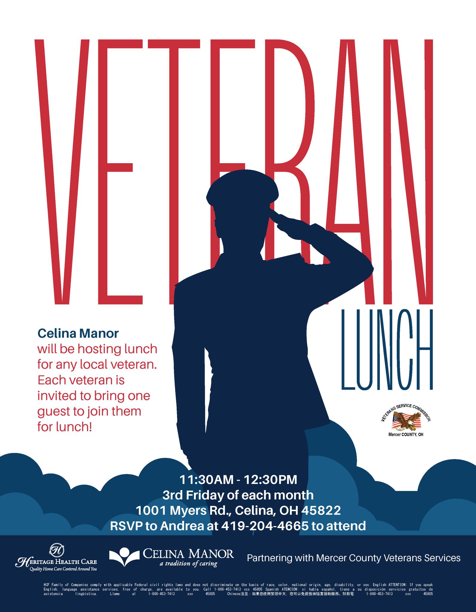 Celina - Calling All Local Veterans! Join us at Celina Manor for a ...