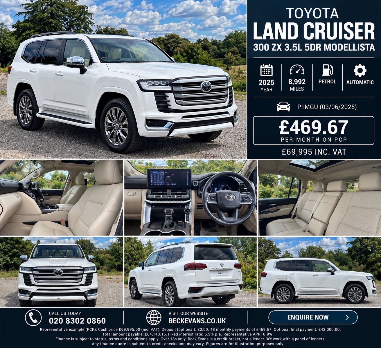 2025 Toyota Land Cruiser 300 ZX Modellista for sale at £69,995