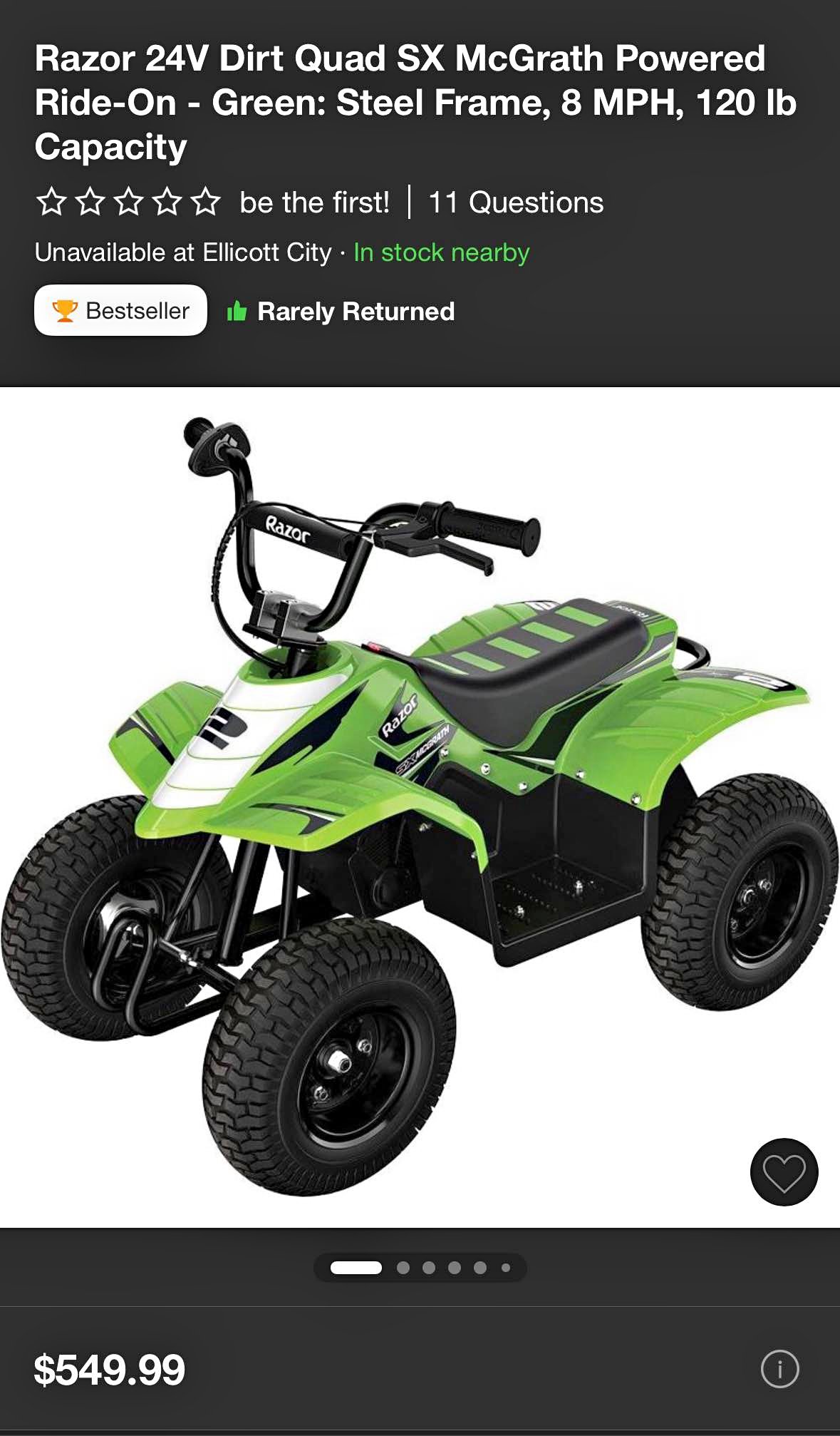 Razor 4 Wheeler - ATVs & UTVs - Arbutus, Maryland | Facebook ...