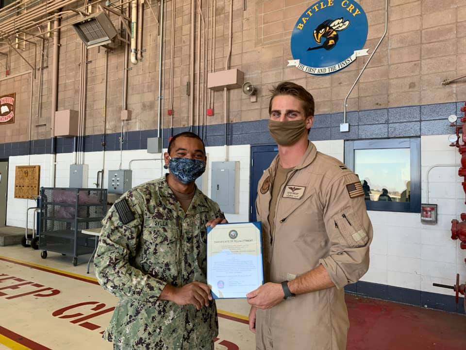 VFA 113 - Congratulations to AM2 Sylla on his...