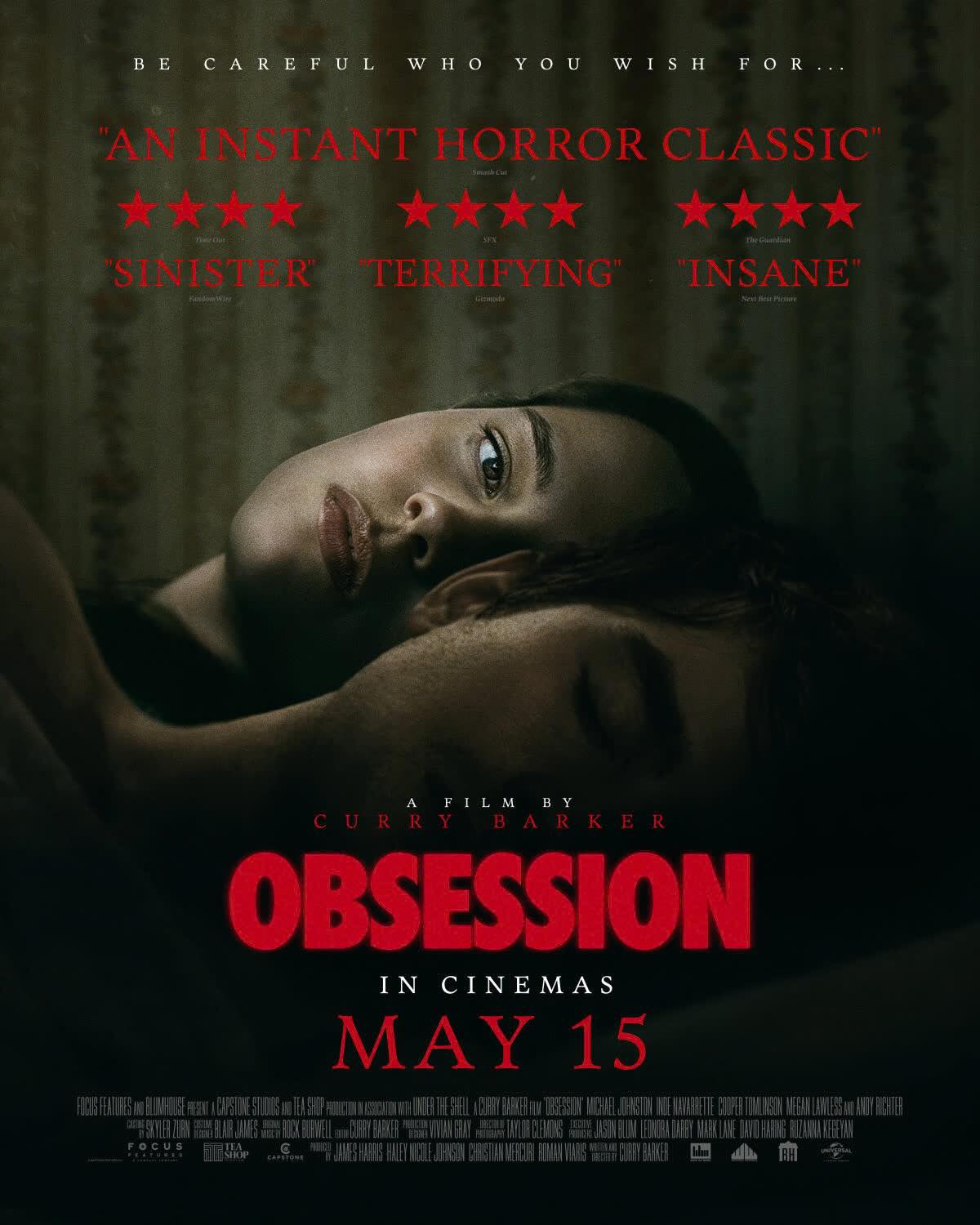 HAVE YOU SEEN OBSESSION yet? The indie horror film is officially 