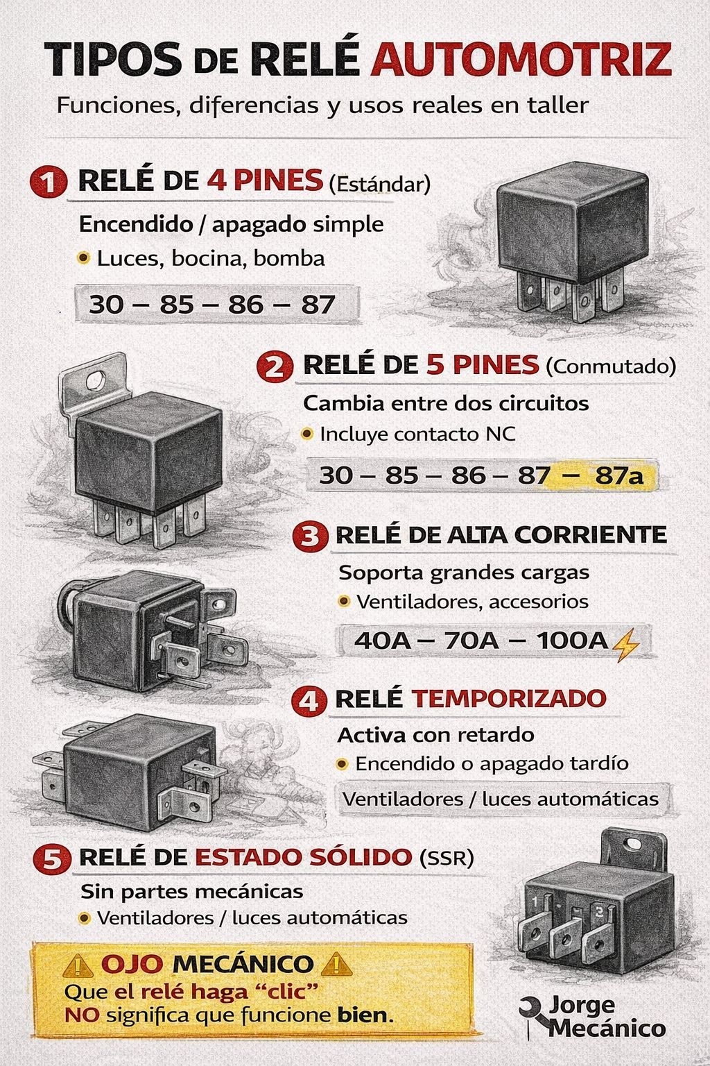 🔌⚡ TIPOS DE RELÉ... - Mecánica y diagnostico Automotriz | Facebook