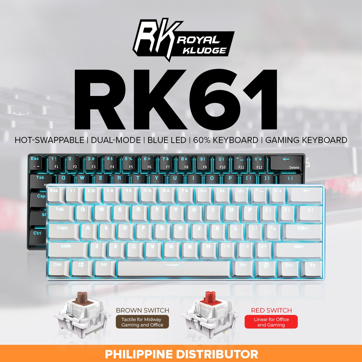 RK Royal Kludge - RK Royal Kludge RK61 mini 60% gaming... | Facebook