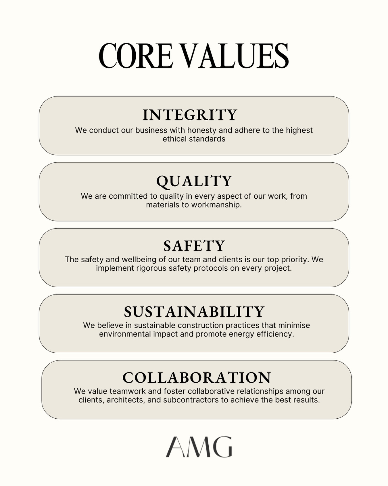 AMG - Our foundation is built on more than just concrete and steel. It ...