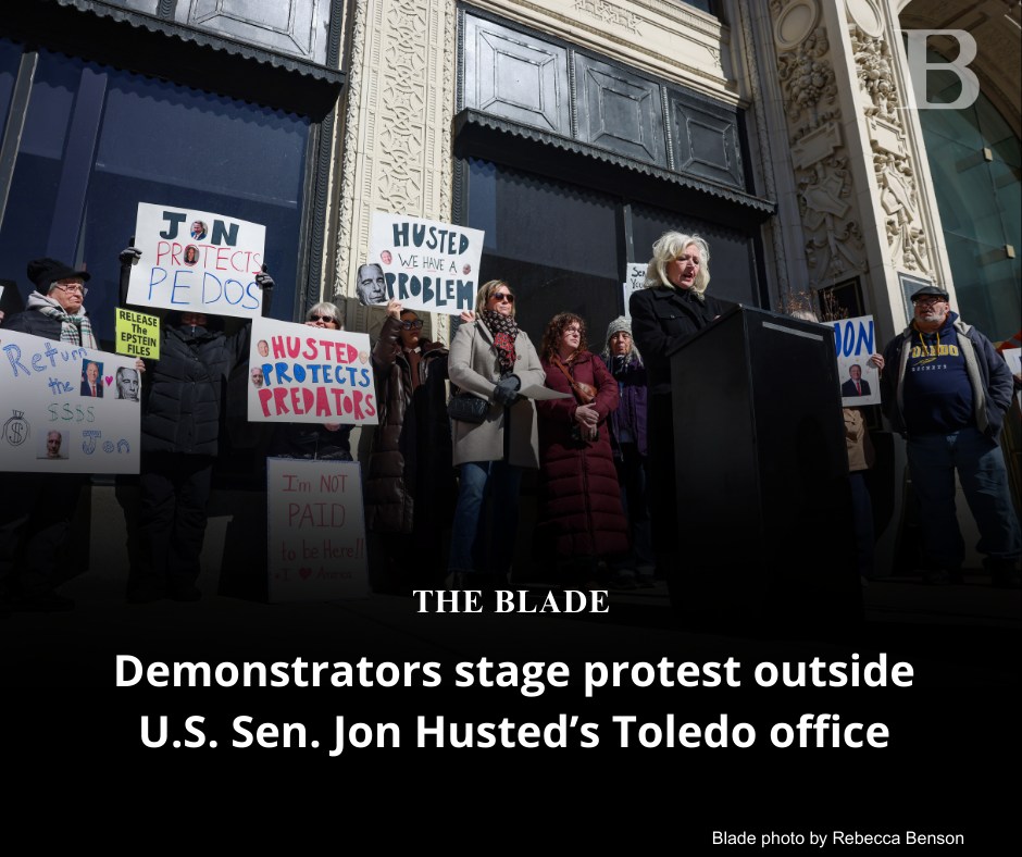 The Blade - Protesters condemn U.S. Sen. Jon Husted over campaign ...