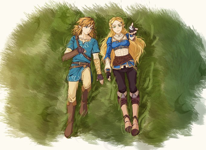 The Zelda - Link totally wants to hold her hand Art is by