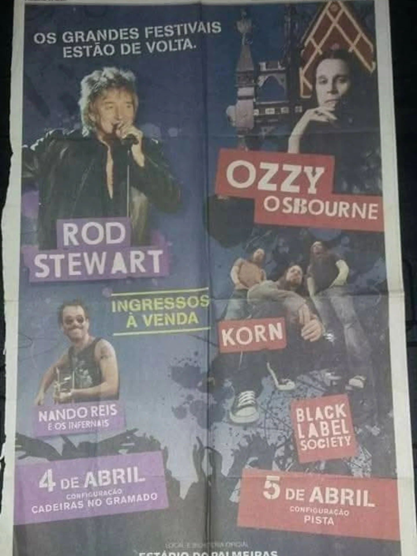 No dia 05 de abril de 2008, Ozzy Osbourne, se apresentou no