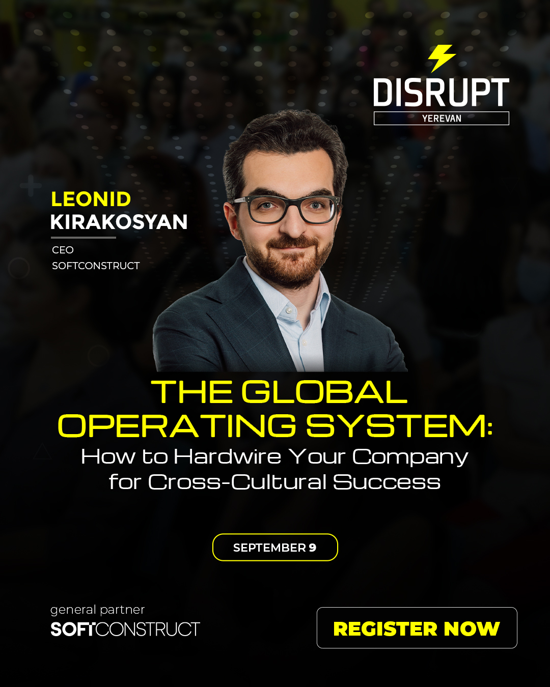 🎤 Leonid Kirakosyan – CEO of... - DisruptHR Yerevan | Facebook