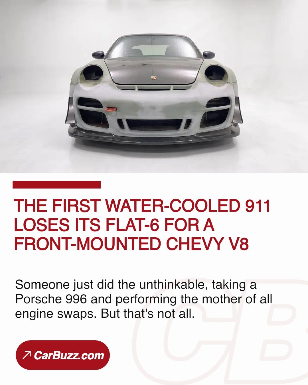 The First Water-Cooled 911 Loses Its Flat-6 For A Front-Mounted