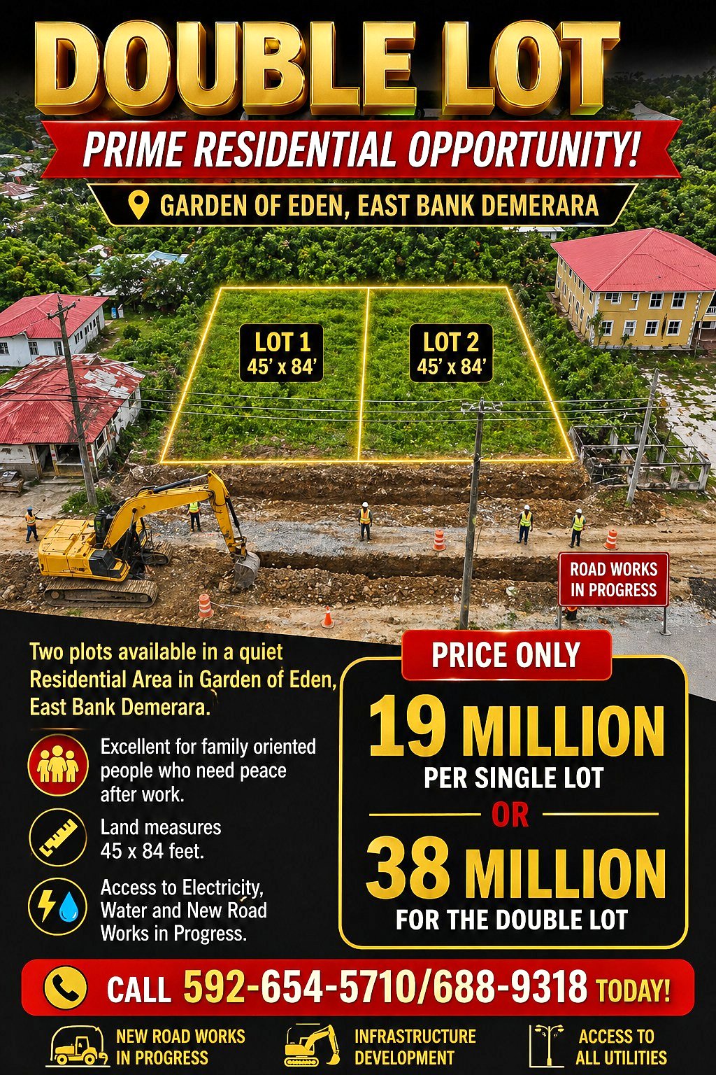 Garden of Eden Residential Plots for Sale at 19 Million per Lot. Double ...