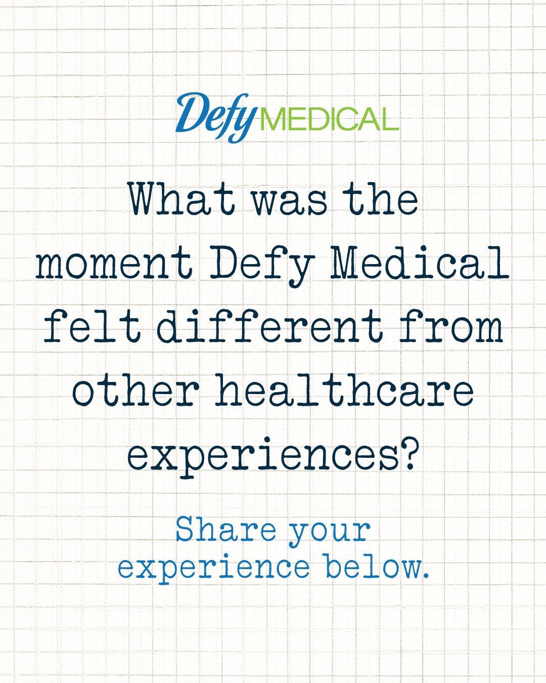 Healthcare should feel like a partnership rather than a transaction. What stood out to you during your journey with Defy Medical? 🗣️ Maybe it was the first time a provider actually listened