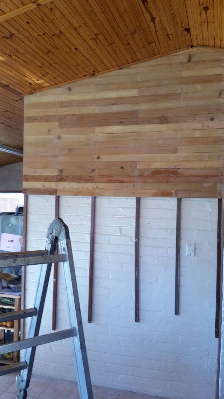 Work in progress wall cladding with... - Resurrection Decor | Facebook