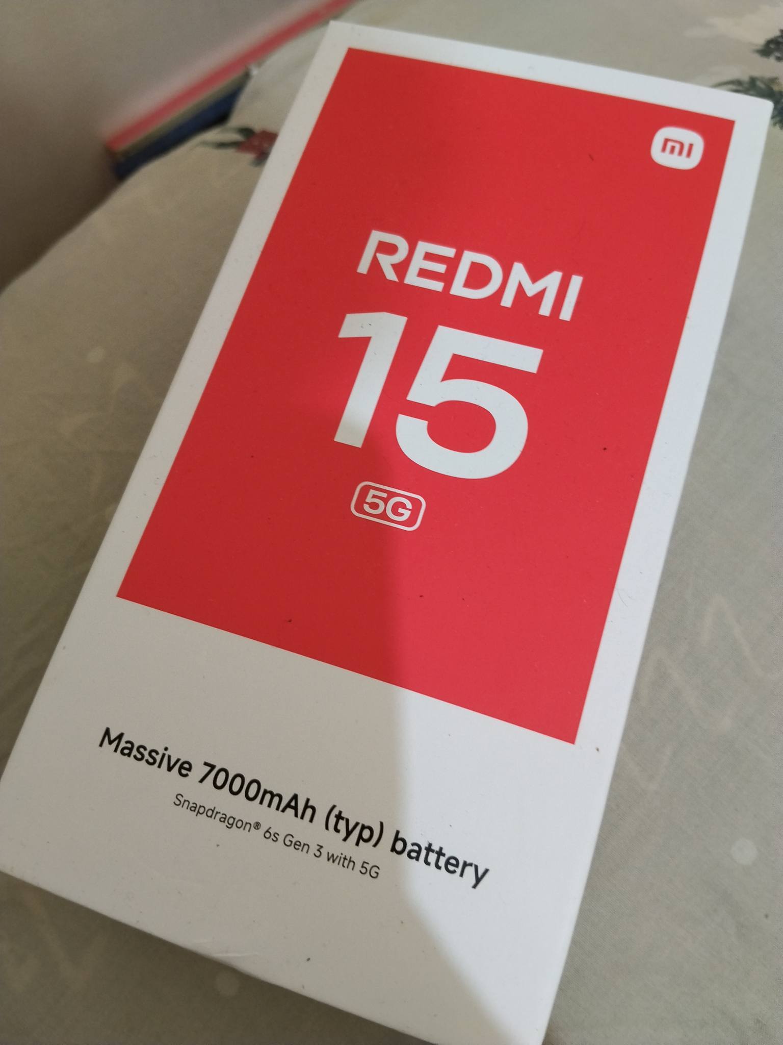 for sale‼️ Redmi 15 5g Color: Silver Snapdragon 6s gen 3 7000mah 