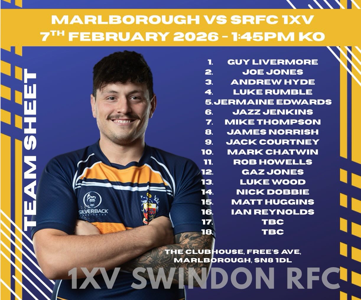 Swindon RFC - 💥 THIS WEEKS TEAM SHEET IS LIVE 💥... | Facebook
