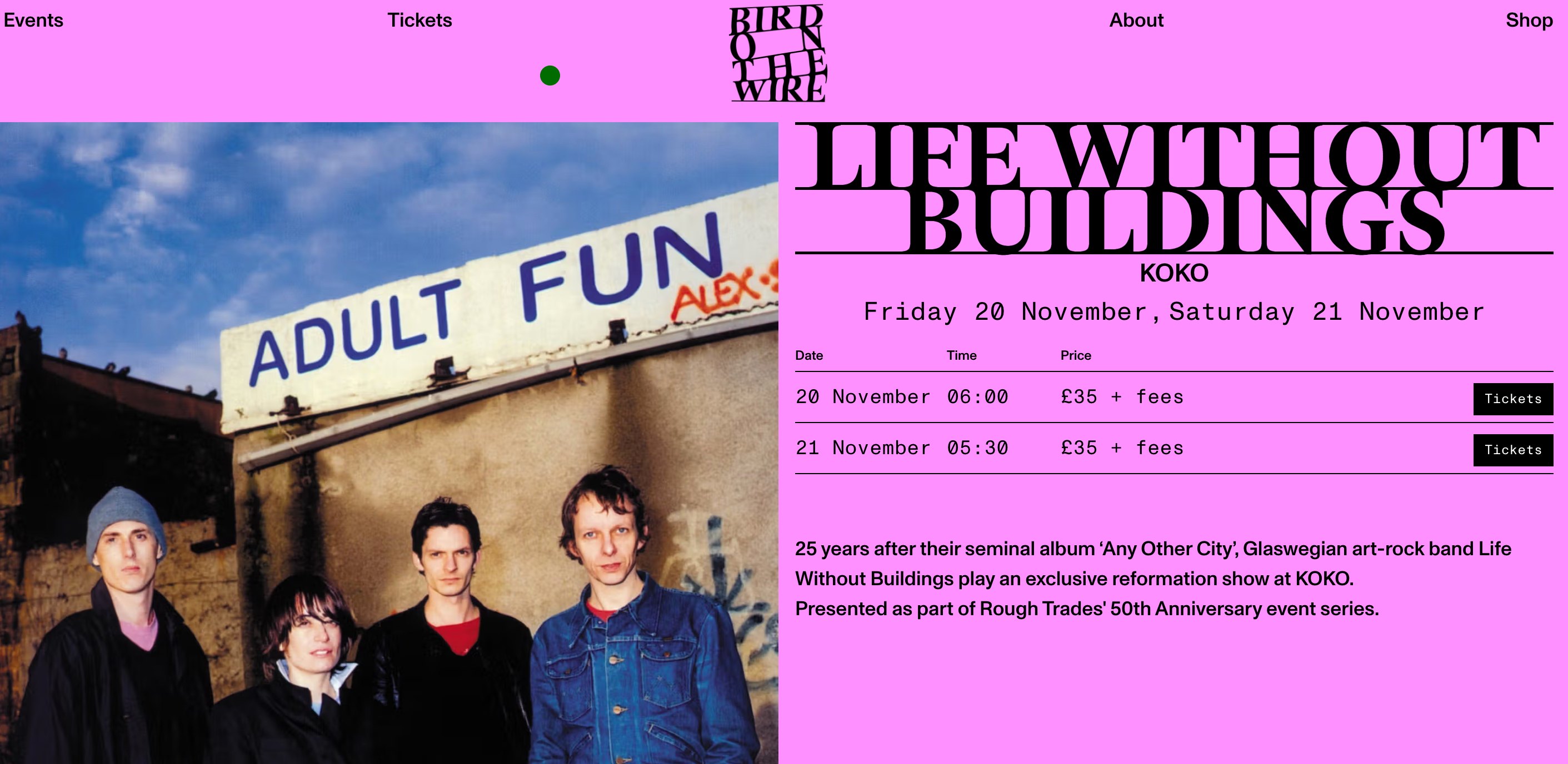 Life without Life without Buildings