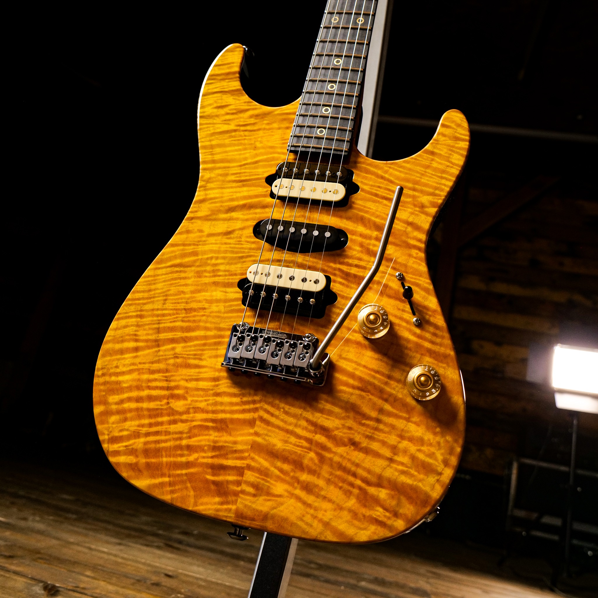 Suhr custom standard trans lemon yellow guitar