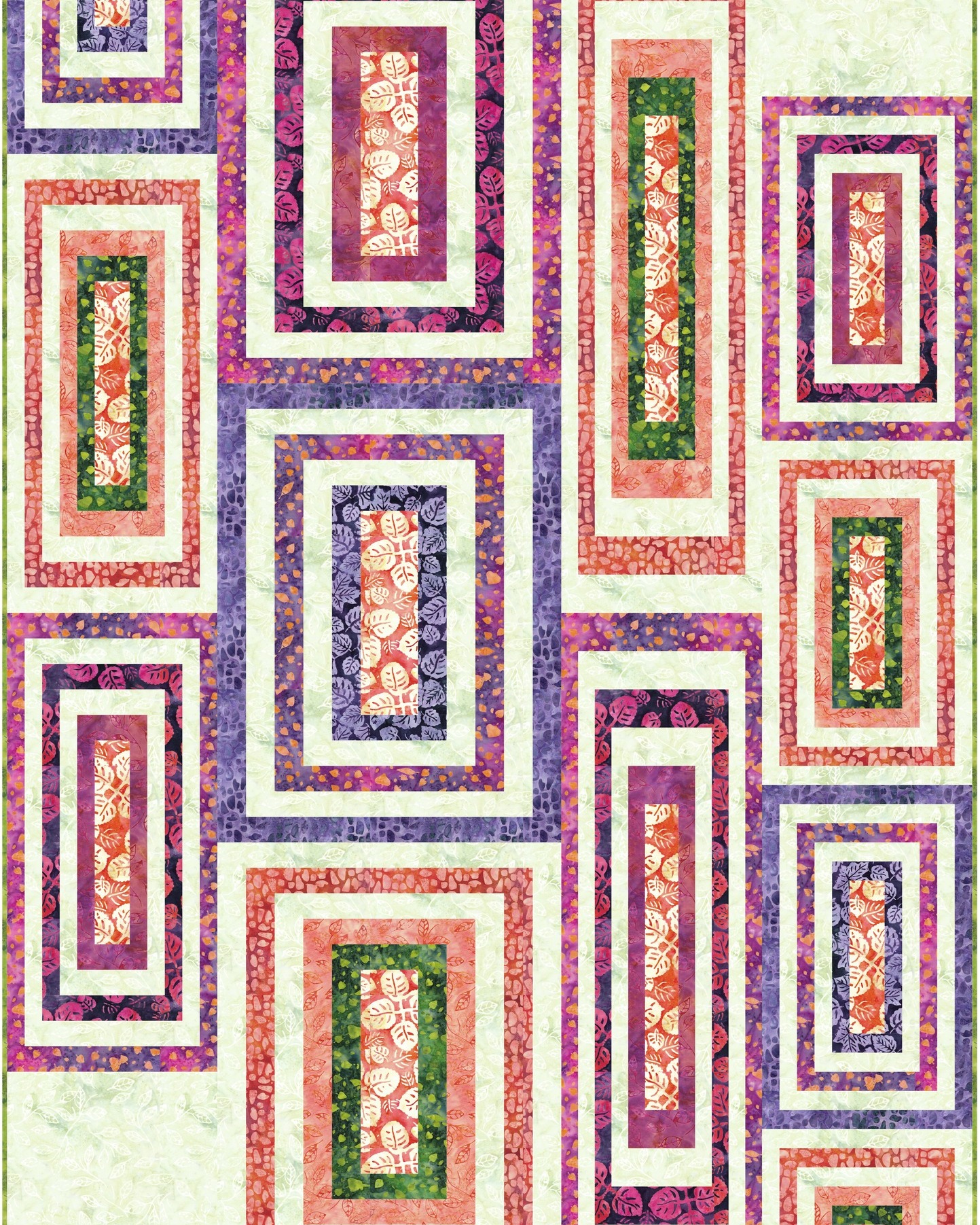 Tamarinis - This fresh modern take on the traditional Log Cabin block ...