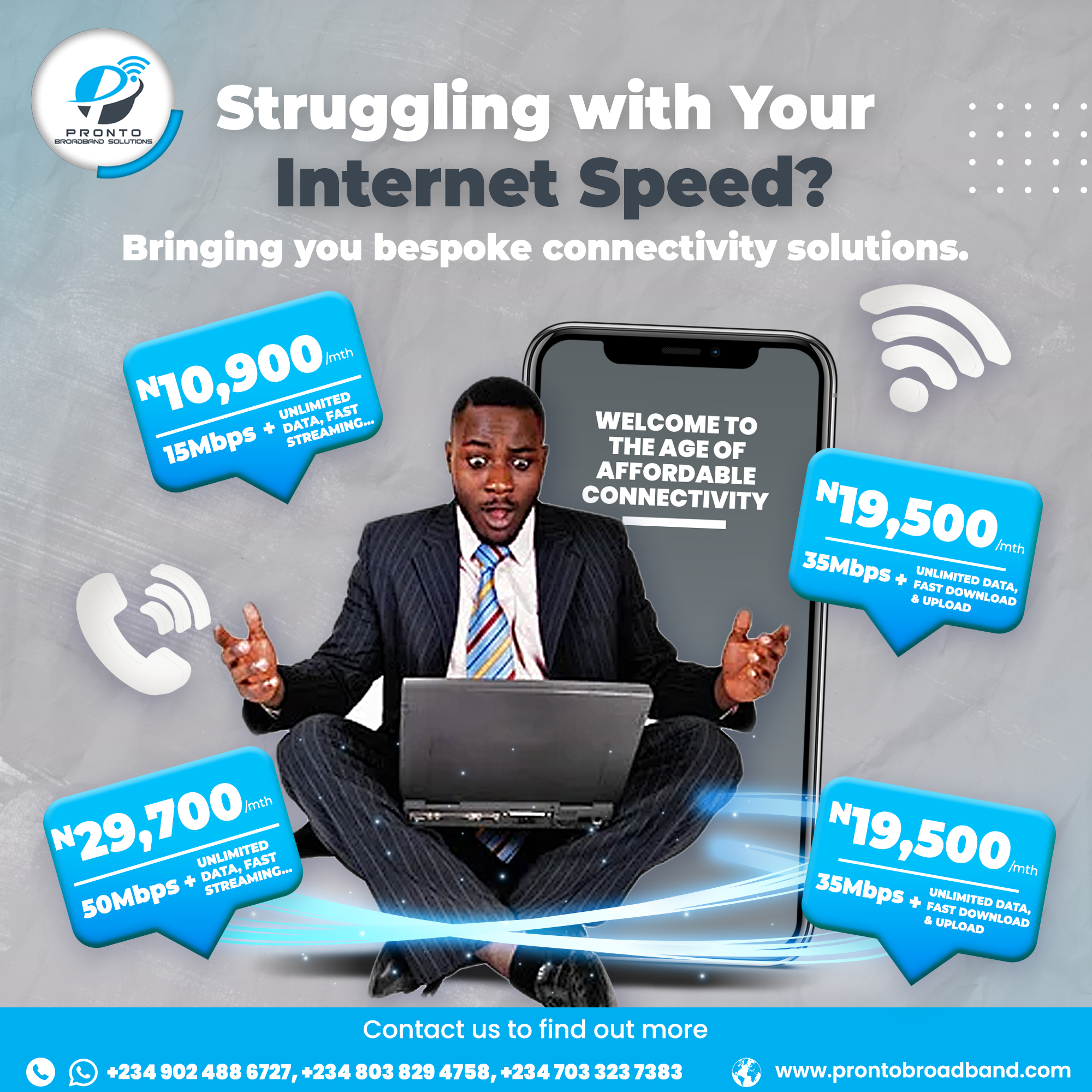 For your Full Fiber Home... - Pronto Broadband Solutions