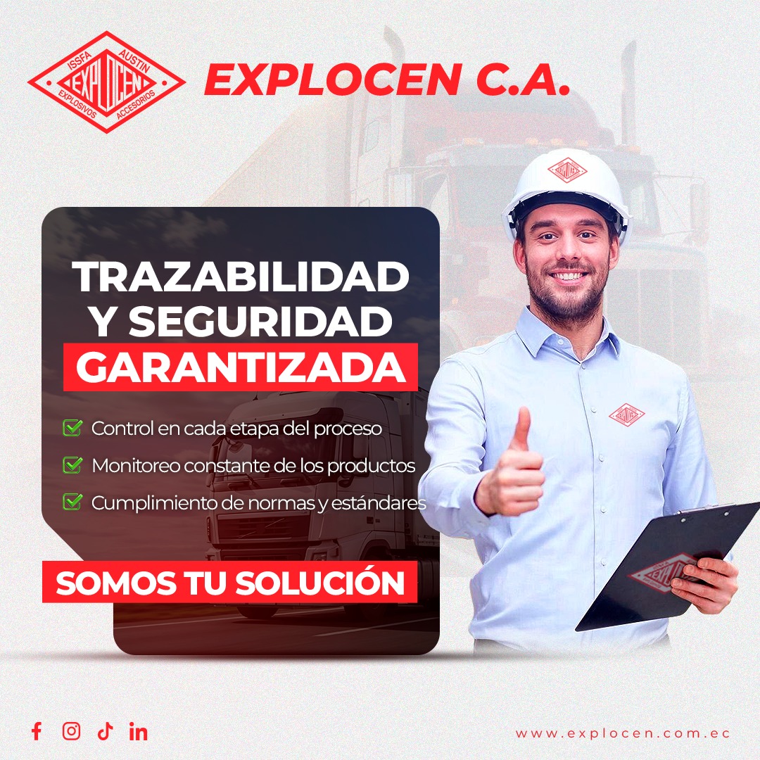 Explocen - 🔒 Trazabilidad y seguridad garantizada 💥 Control en cada ...