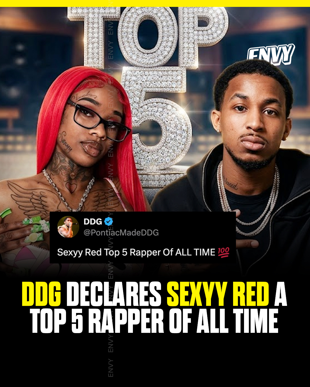 DJ - 🎤 PontiacMadeDDG says Sexyy Red is Top 5 Rappers of All Time