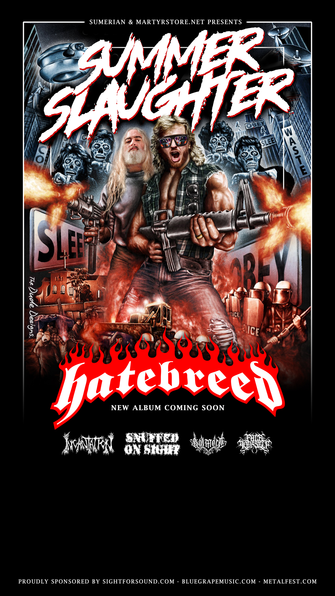 Summer Slaughter Tour 2025 lineup at Harpos Concert Theatre