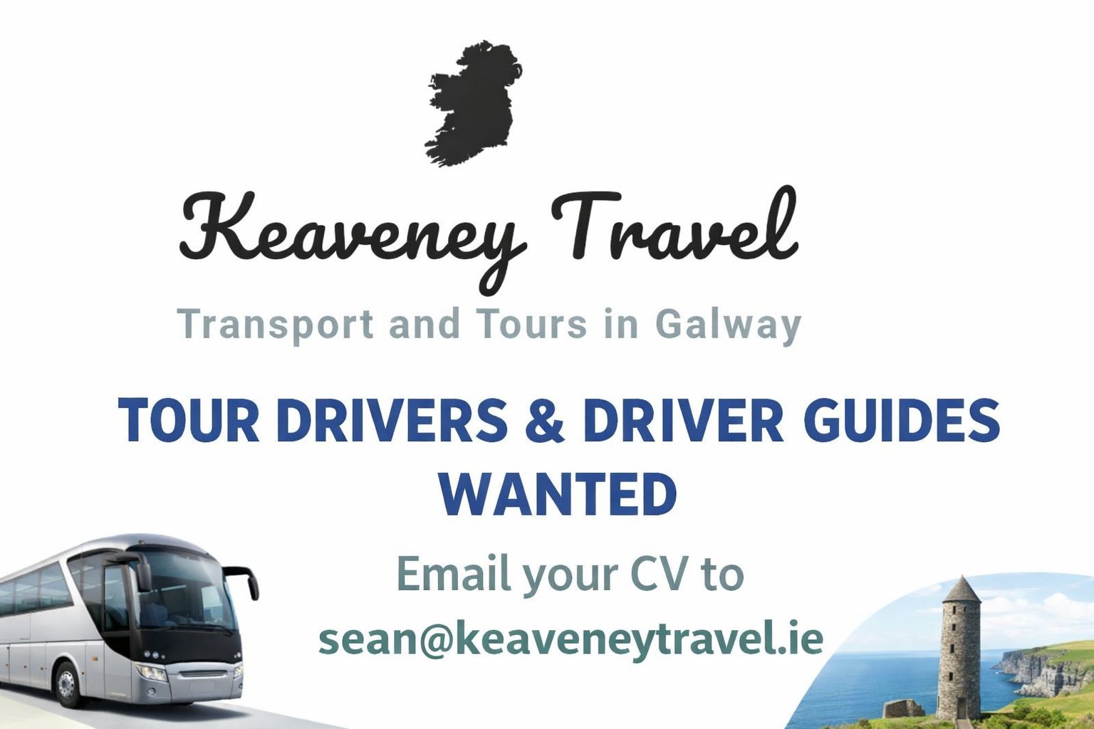 NOW RECRUITING – TOUR DRIVERS... - ATU Galway Careers Office | Facebook