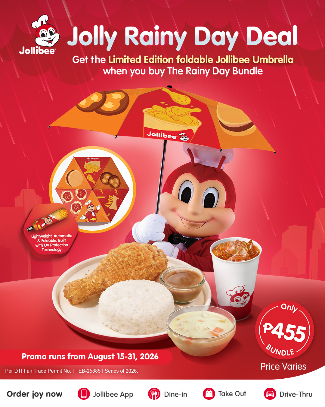 Make your rainy days extra jollier with the Jolly Rainy Day Deal