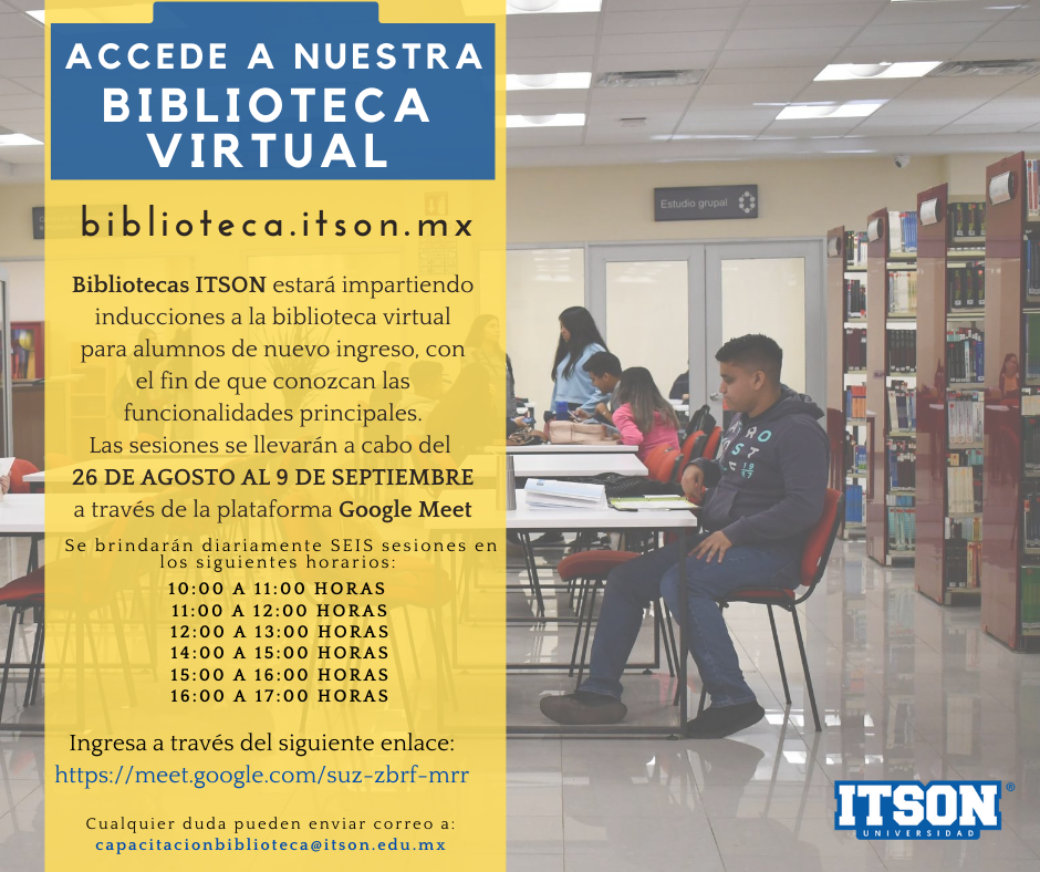 ITSON Guaymas - Tenemos una BIBLIOTECA VIRTUAL donde podemos consultar ...