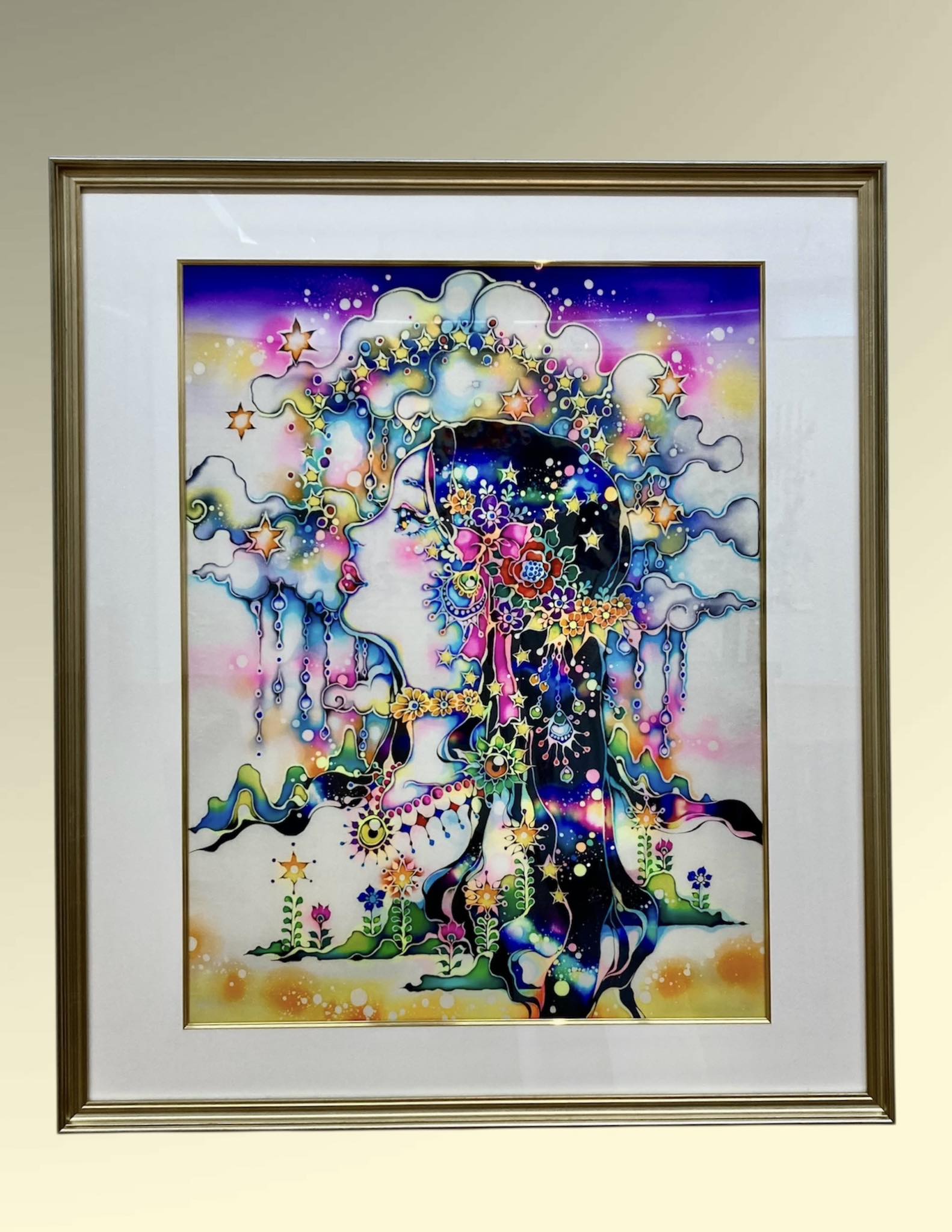 大竹夏紀さん原画『アクセサリーガール・ピンク』 大竹夏紀