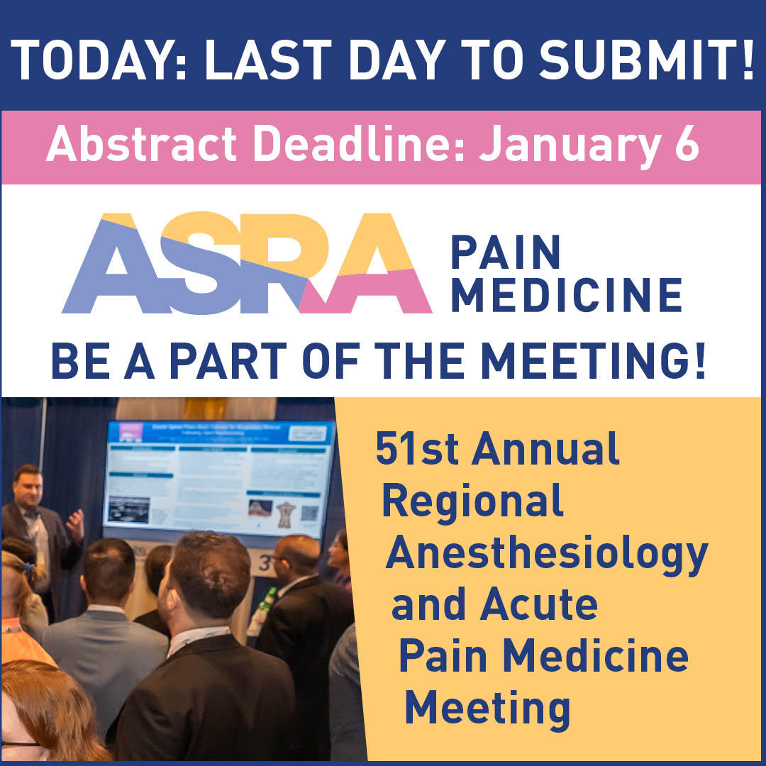 This is your last chance to submit an abstract for the 51st Annual ...