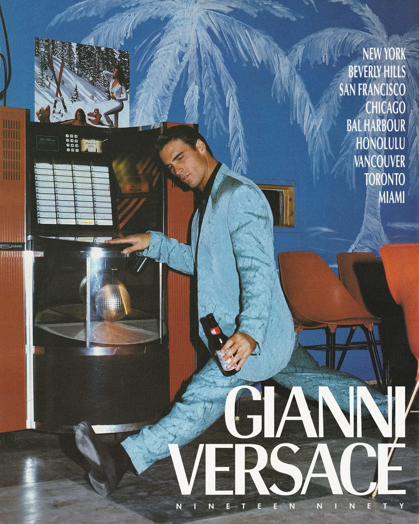 Deryl George photographed by Bruce Weber for Gianni Versace 1990 