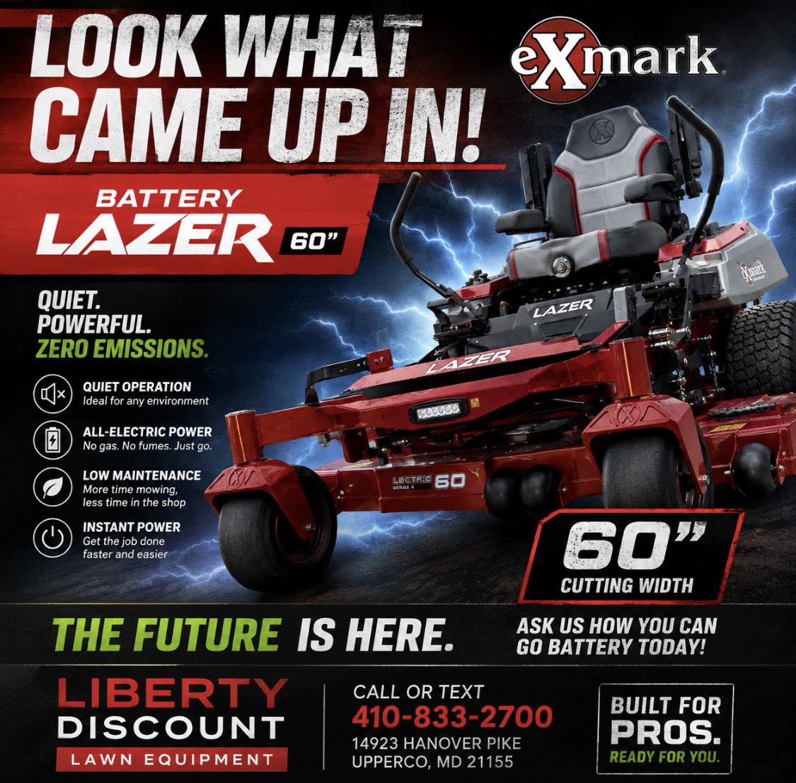 A LIBERTY DISCOUNT LAWN EQUIPMENT Call or text us today, 410-833