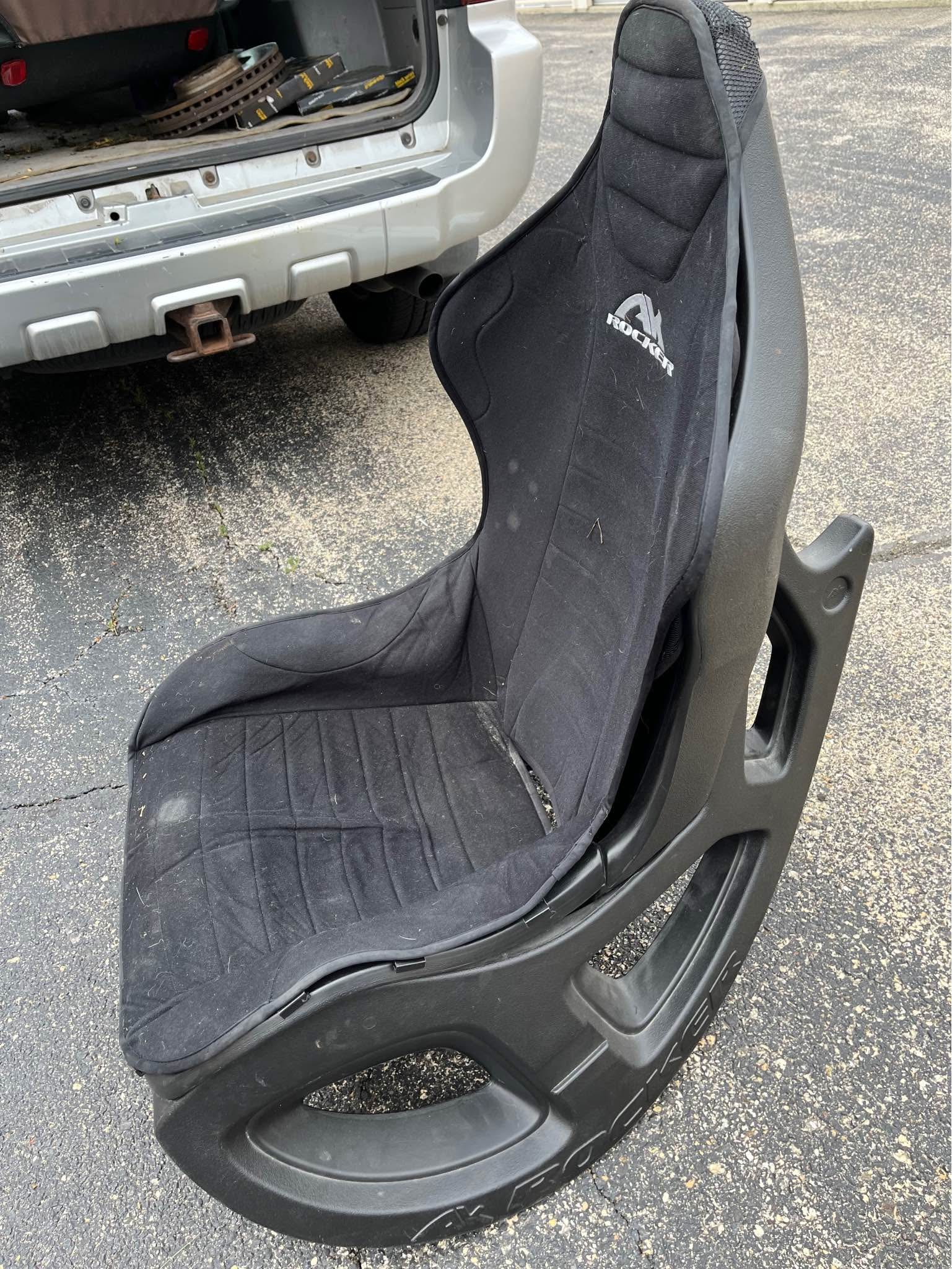 AK rocker gaming chair black great for playing video games and can rock ...