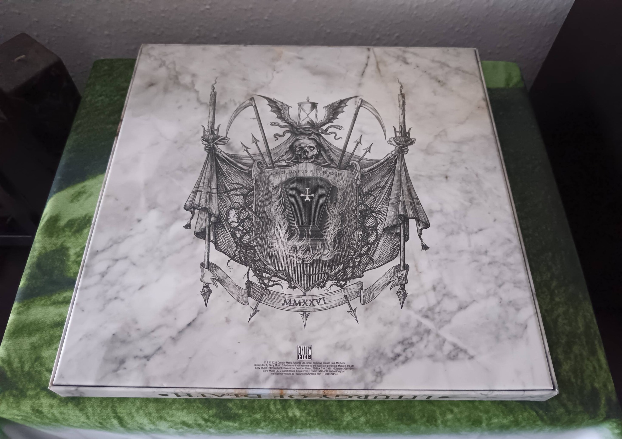 MAYHEM - Liturgy Of Death red - black LP + 7